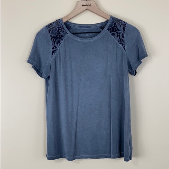 🖤4/$25 AE soft and sexy lace panel T - Picture 3 of 7